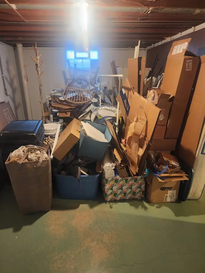 Roll-off dumpster container at job site for 20 Yard Dumpster Rental in Edwards